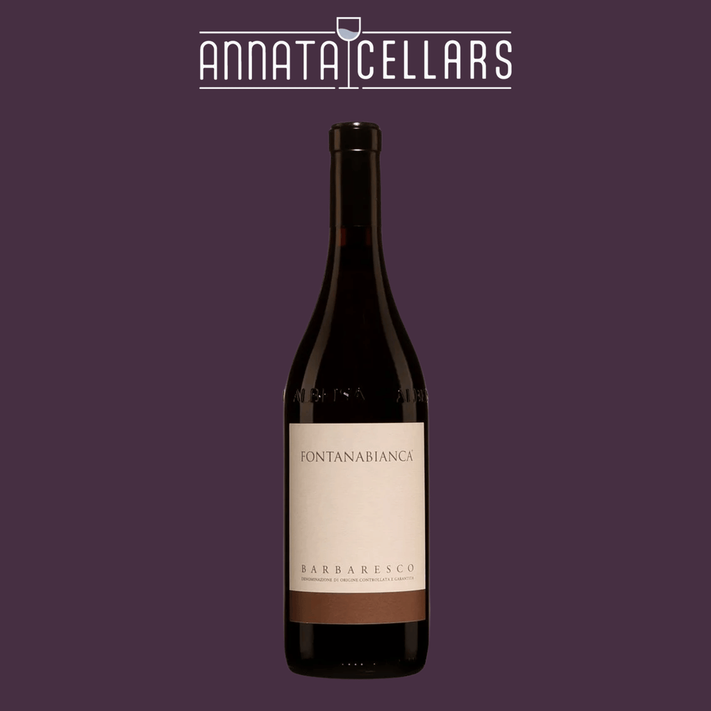 Barbaresco DOCG wine bottle with Fontanabianca label