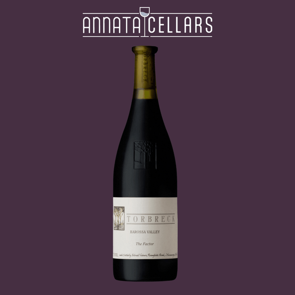 Barossa Valley Shiraz wine bottle with label reading “The Factor”