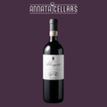 Chianti DOCG wine bottle with Villa Albergotti label, dark glass