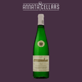 Riesling wine bottle with green glass and cream label