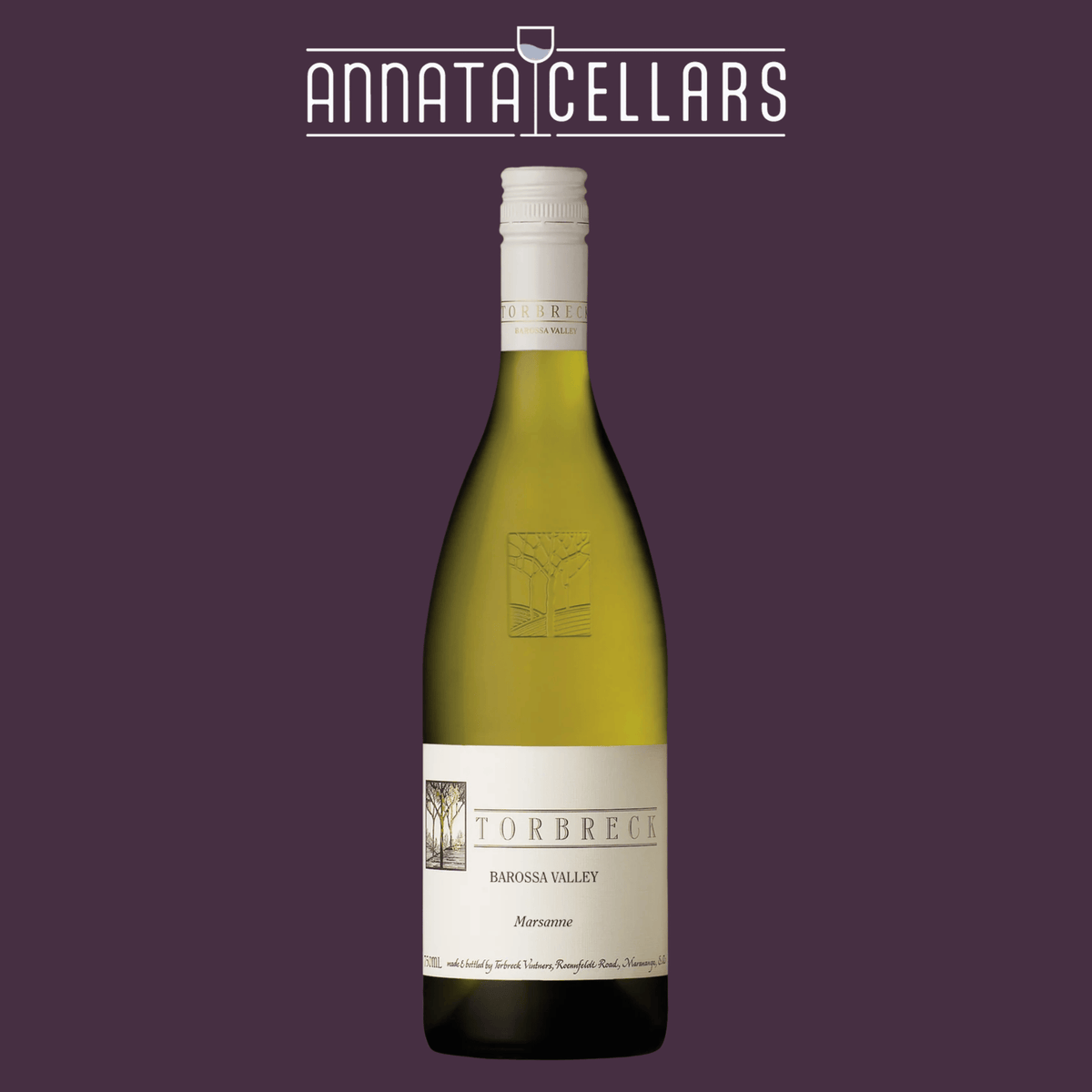 2024 Torbreck Marsanne Barossa Valley wine bottle with pale yellow label
