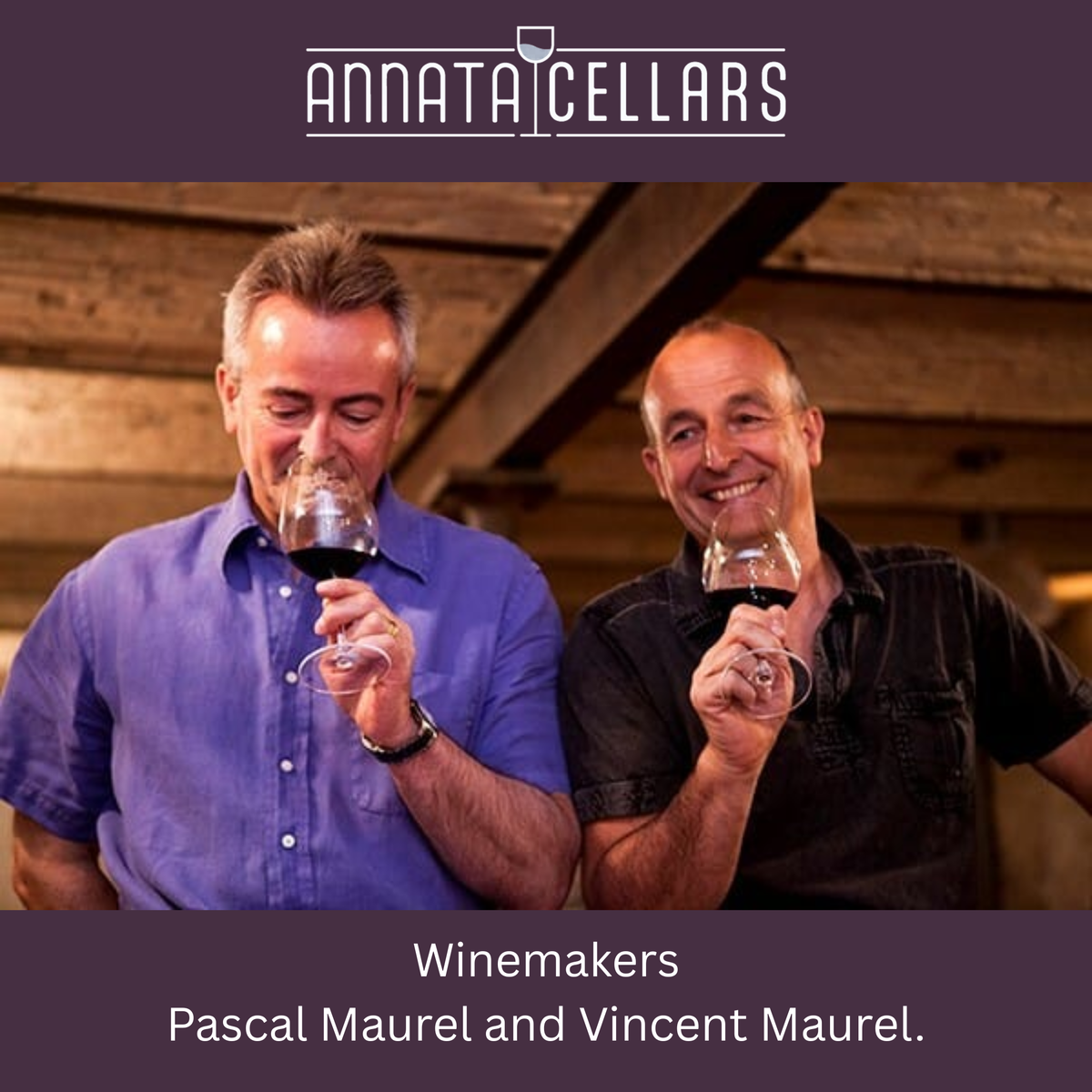 2023 Châteauneuf-du-Pape red wine, winemakers tasting with glasses in a cellar