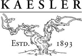 Kaesler label close-up with Estd. 1893 text and vine illustration